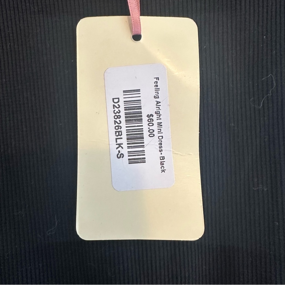 Entro Black Feeling Alright Size Small MODERN MINIMAL BLACK MINI DRESS - Picture 8 of 11